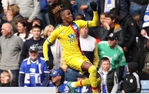 Zaha sets landmark after strike in Leicester City defeat