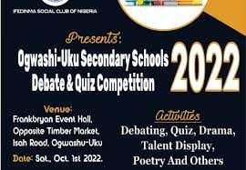 Aweleka Social Club launches quiz and debate competition for students in Ogwashi-Uku, Delta State