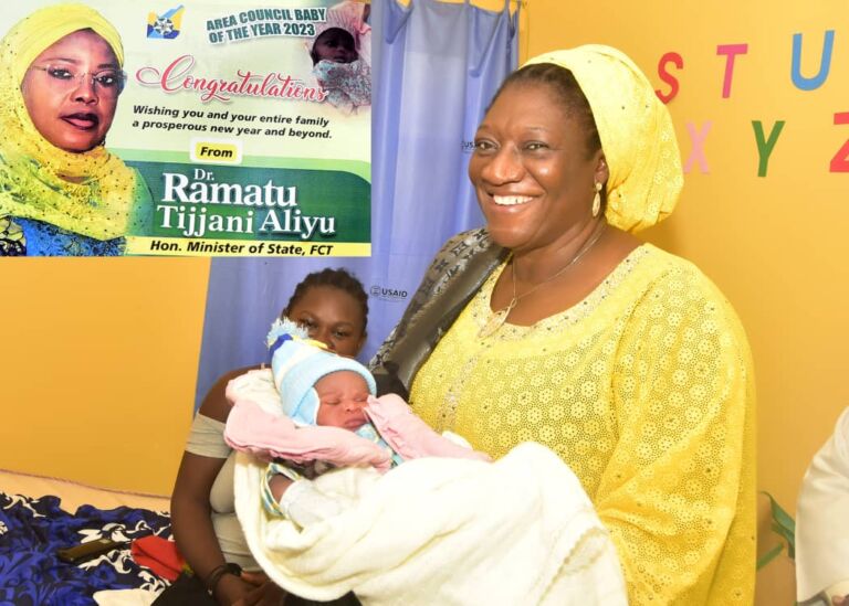 New year: FCT minister donates delivery packs to 120 new mothers