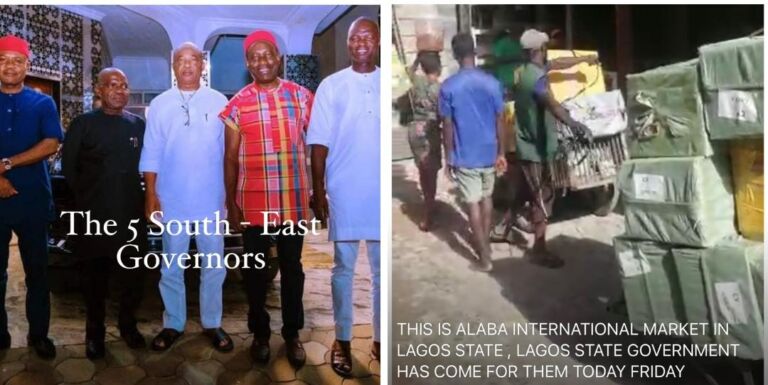 South – East Governors, Alaba Market Traders And Related Matters