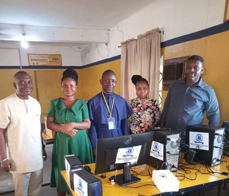 GGSS/MGHS Alumni Association In The Diaspora Donates Computers Loaded With Modern Software Library To MGHS, Port-Harcourt