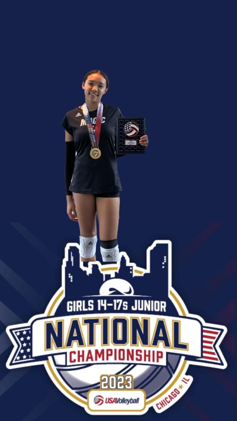 PHOTO NEWS:Asia Skyy Udo-Ema, an American of Nigerian descent, who plays for the 15U Magic Volleyball Team in California, USA, was named the Most Valuable Player, MVP, as her team won the 2023 USA Junior National Championships in Chicago recently. She is the daughter of Mr. Etop Udo-Ema founder & CEO of Compton Magic Basketball and his wife Araceli.