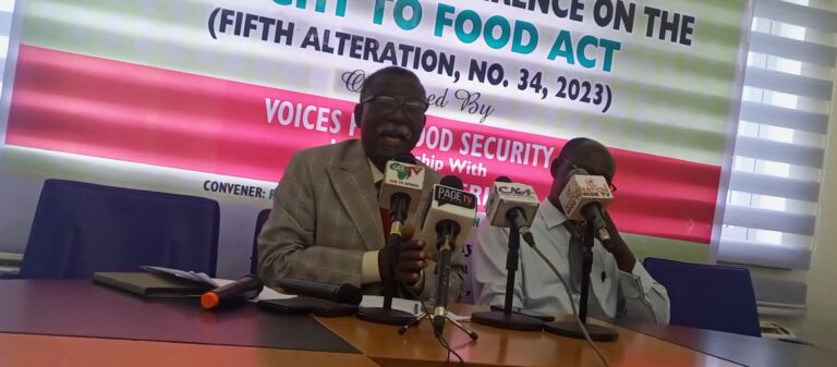 Food security: Expert, Oxfam Nigeria task FG on implementation of Right to Food Act