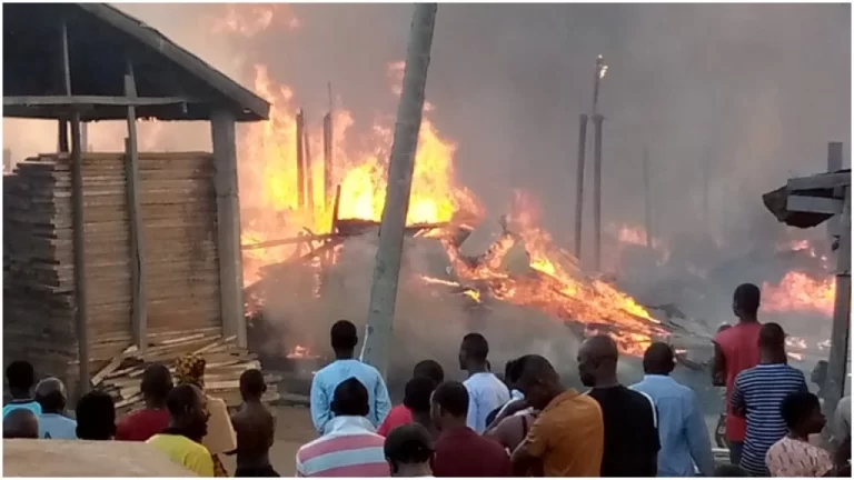 Kugbo furniture market goes up in flames, traders count losses