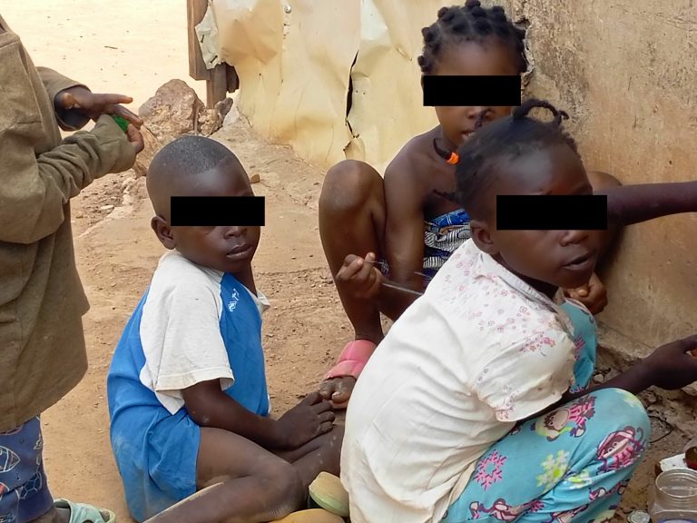School age Children In FCT Yemutu village playing during school hours when they are supposed to be in Class studying: Photo Credit: Laraba Murey