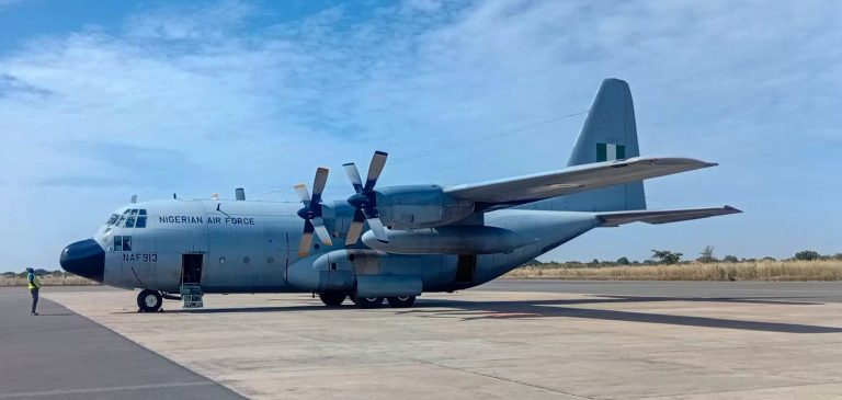 NAF C-130 aircraft lands safely in Banjul