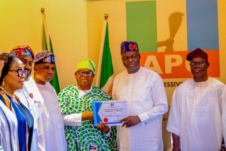 APC presents Oyebamiji certificate, vows to reclaim Osun in 2026