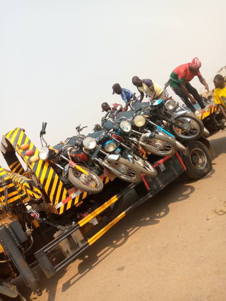 Traffic violation: Police seize 21 okadas, arrest riders in Abuja