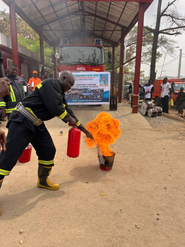 NEMA trains Wuse traders on fire safety