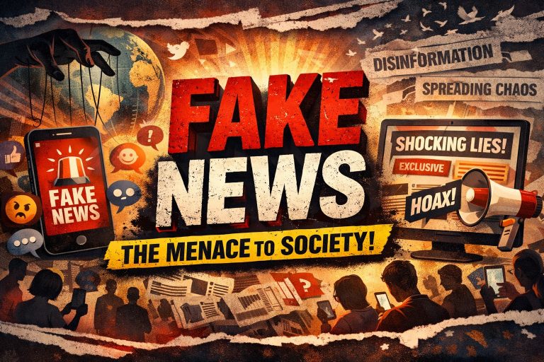 The menace of fake news in society