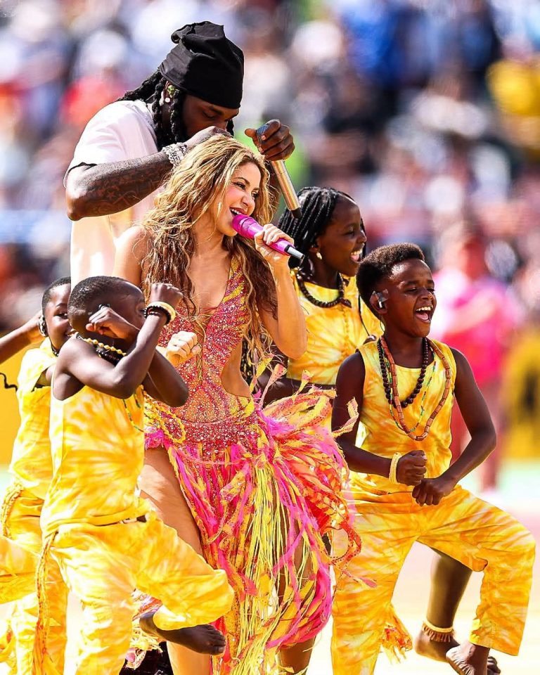 Burna Boy, Shakira perform ‘Dai Dai’ at World Cup half-time show