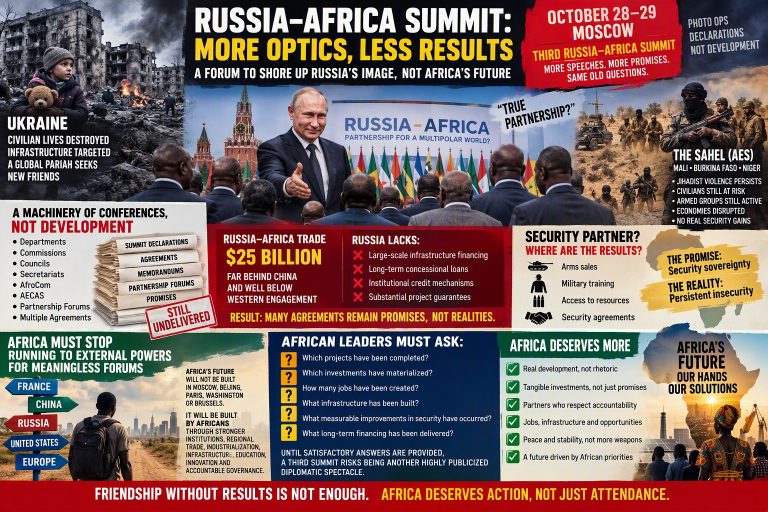 The Russia-Africa Summit: A forum for optics, not outcomes