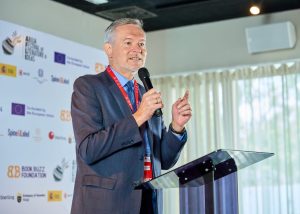 Gautier Mignot, European Union Ambassador to Nigeria and ECOWAS, speaking at the opening of the Abuja Festival of Literature and Ideas, which brought together writers and thinkers to promote cultural exchange and explore contemporary issues.
