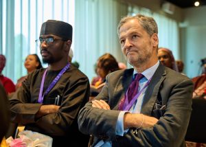 Sergio Jaramillo (left), Colombia’s former High Commissioner for Peace, during a session at the inaugural Abuja Festival of Literature and Ideas, where participants discussed dialogue, reconciliation and lessons from Colombia’s peace process.
