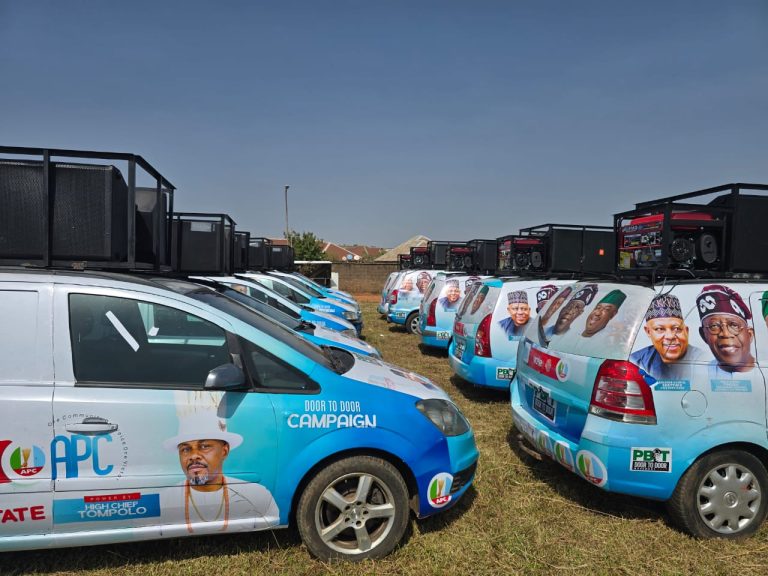 Plateau: Tompolo, Yilwatda, Muftwang make case for Tinubu’s reelection, unveil 25 vehicles
